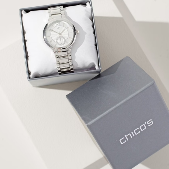 Chico's Jewelry - Brand new CHICO silver tone FASHION WATCH